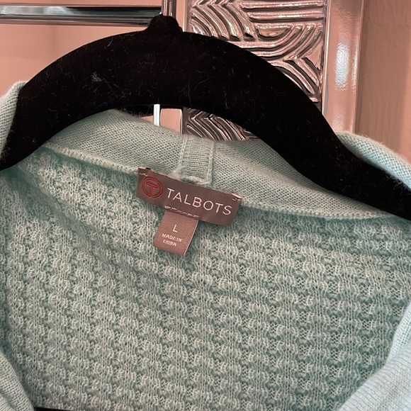 Talbots stretchy waffle knit hoodie - Picture 2 of 7